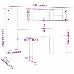 VidaXL 817273 headboard/footboard Oak - Additional view 6