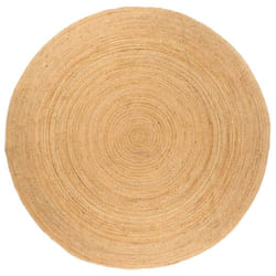vidaXL Area Rug Indoor Living Room Floor Carpet Floor Mat Braided Jute Round - 240 cm