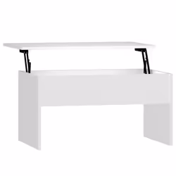 vidaXL Coffee Table Hallway Couch Table Centre Accent Table Engineered Wood - white