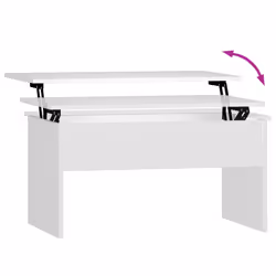 vidaXL Coffee Table Hallway Couch Table Centre Accent Table Engineered Wood - white - Additional view 6