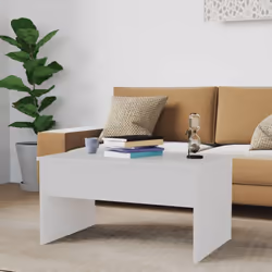 vidaXL Coffee Table Hallway Couch Table Centre Accent Table Engineered Wood - white - Additional view 8