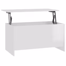 vidaXL Coffee Table Engineered Wood Couch Centre Accent Table Multi Colours - high gloss white