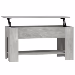 vidaXL Coffee Table Engineered Wood Couch Centre Accent Table Multi Colours - concrete grey
