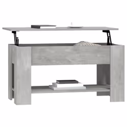 vidaXL Coffee Table Engineered Wood Couch Centre Accent Table Multi Colours - concrete grey