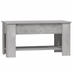 vidaXL Coffee Table Engineered Wood Couch Centre Accent Table Multi Colours - concrete grey - Additional view 4