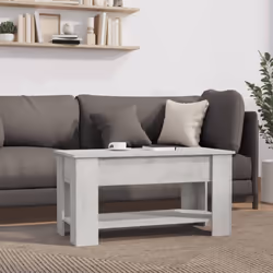 vidaXL Coffee Table Engineered Wood Couch Centre Accent Table Multi Colours - concrete grey - Additional view 8