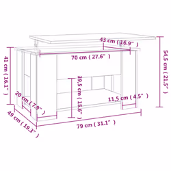 VidaXL 809710 coffee/side/end table - Additional view 7