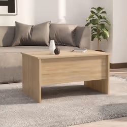 vidaXL Coffee Table Engineered Wood Couch Centre Accent Table Multi Colours - sonoma oak - Additional view 4