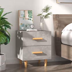 VidaXL 811978 nightstand/bedside table Concrete colour