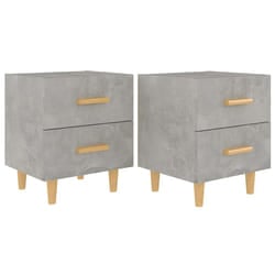 VidaXL 811979 nightstand/bedside table Concrete colour