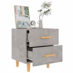 VidaXL 811979 nightstand/bedside table Concrete colour - Additional view 6