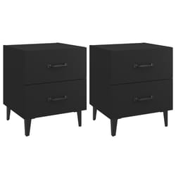 VidaXL 811991 nightstand/bedside table Black