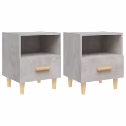 VidaXL 812015, Concrete colour, Wood, 400 mm, 350 mm, 470 mm, 2 pc(s)