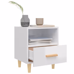VidaXL 812019 nightstand/bedside table White