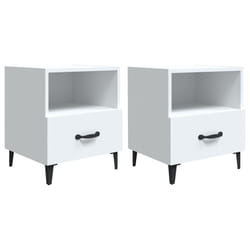 VidaXL 812025 nightstand/bedside table White