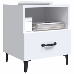VidaXL 812025 nightstand/bedside table White - Additional view 7