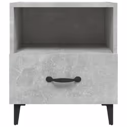 vidaXL 1/2x Bedside Cabinet Engineered Wood End Table Nightstand Multi Colours - concrete grey, 1 - Additional view 4