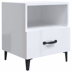 VidaXL 812037 nightstand/bedside table White