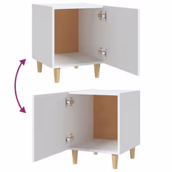 VidaXL 812042 nightstand/bedside table White - Additional view 6