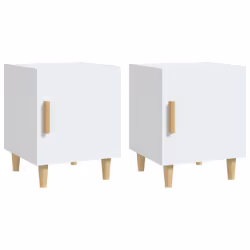 VidaXL 812043, White, Wood, 400 mm, 400 mm, 500 mm, 2 pc(s)