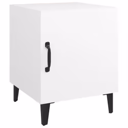 VidaXL 812060, White, Metal, Wood, 400 mm, 400 mm, 500 mm, 1 pc(s)