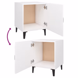 VidaXL 812061 nightstand/bedside table White - Additional view 6