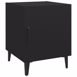 VidaXL 812062, Black, Metal, Wood, 400 mm, 400 mm, 500 mm, 1 pc(s)