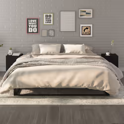 VidaXL 812063 nightstand/bedside table Black
