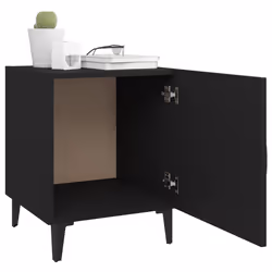VidaXL 812063 nightstand/bedside table Black - Additional view 8