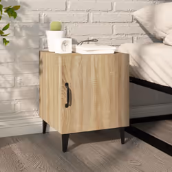 vidaXL 1/2x Bedside Cabinet Engineered Wood End Table Nightstand Multi Colours - sonoma oak, 2 - Additional view 10