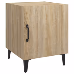 vidaXL 1/2x Bedside Cabinet Engineered Wood End Table Nightstand Multi Colours - sonoma oak, 2 - Additional view 4