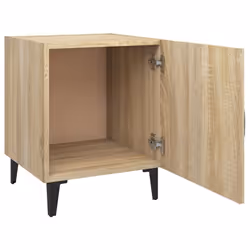 vidaXL 1/2x Bedside Cabinet Engineered Wood End Table Nightstand Multi Colours - sonoma oak, 2 - Additional view 7