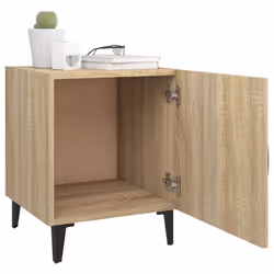 vidaXL 1/2x Bedside Cabinet Engineered Wood End Table Nightstand Multi Colours - sonoma oak, 2 - Additional view 9