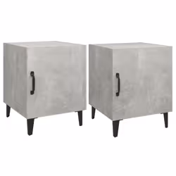VidaXL 812069, Concrete colour, Metal, Wood, 400 mm, 400 mm, 500 mm, 2 pc(s)