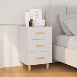 VidaXL 812078 nightstand/bedside table White