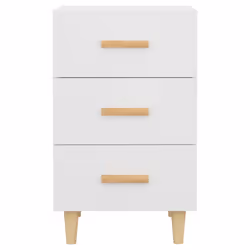VidaXL 812078 nightstand/bedside table White - Additional view 4