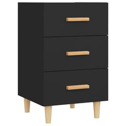 VidaXL 812079 nightstand/bedside table Black