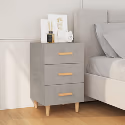 VidaXL 812082 nightstand/bedside table Concrete colour