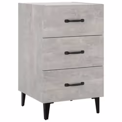VidaXL 812091, Concrete colour, Metal, Wood, 400 mm, 400 mm, 660 mm, 1 pc(s)