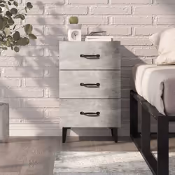 VidaXL 812091 nightstand/bedside table Concrete colour - Additional view 7