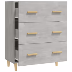 vidaXL Sideboard Engineered Wood Home Storage Cabinet Highboard Multi Colours - concrete grey - Additional view 6