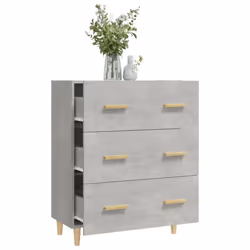 vidaXL Sideboard Engineered Wood Home Storage Cabinet Highboard Multi Colours - concrete grey - Additional view 8