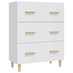 vidaXL Sideboard Engineered Wood Home Storage Cabinet Highboard Multi Colours - high gloss white