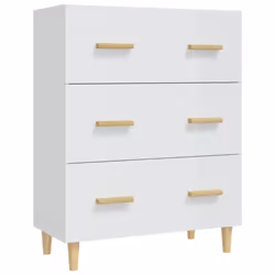 vidaXL Sideboard Engineered Wood Home Storage Cabinet Highboard Multi Colours - high gloss white