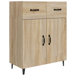 vidaXL Sideboard Engineered Wood Indoor Highboard Home Organiser Multi Colours - sonoma oak