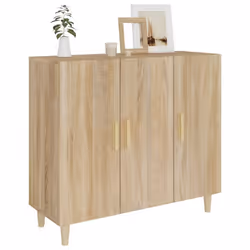 vidaXL Sideboard Console Cabinet Cupboard Storage Organiser Engineered Wood - sonoma oak - Additional view 8