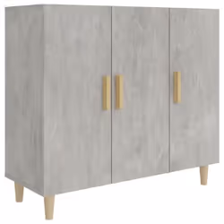 vidaXL Sideboard Console Cabinet Cupboard Storage Organiser Engineered Wood - concrete grey