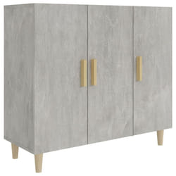 vidaXL Sideboard Console Cabinet Cupboard Storage Organiser Engineered Wood - concrete grey