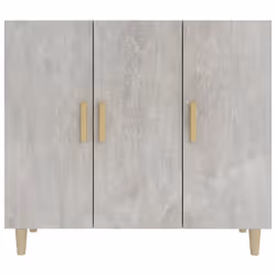 vidaXL Sideboard Console Cabinet Cupboard Storage Organiser Engineered Wood - concrete grey - Additional view 4