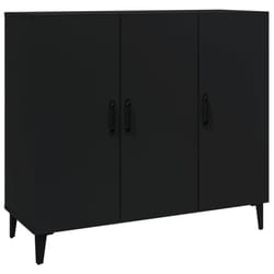 vidaXL Sideboard Engineered Wood Indoor Cupboard Storage Cabinet Multi Colours - black